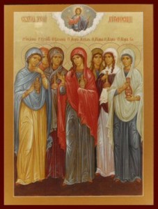 myrrh icon myrrhbearers orthodox christ bearers holy bearing saint resurrection church greek mary glorious anthony icons very faithful russian collectively