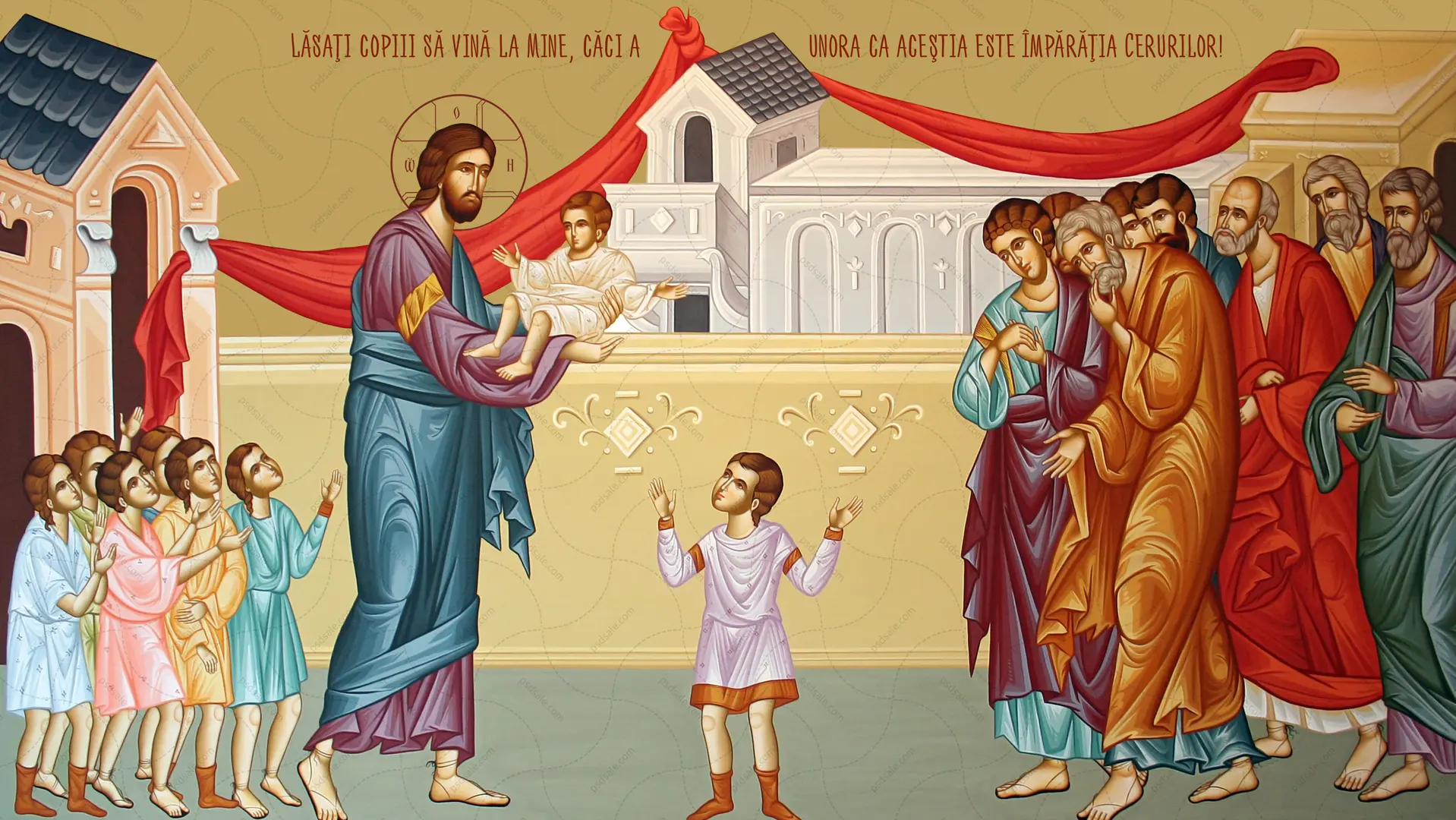 Icon of Jesus with children